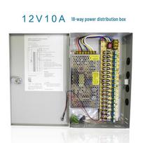 9/18-Way Power Distribution Box, 12V 5A, 4/10A, 9/20A, 18/30A, with Monitoring.
