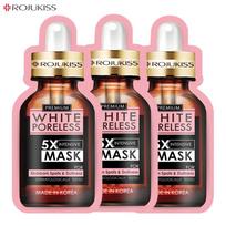 Rojukiss Serumas nuo spuogų/stangrus/raudonas/gluta/HYA/Omega/perfect/remontas/balta/cinko beporė 5X intensyvi kaukė 25 ml – tajų odos priežiūra White 3 pcs brown