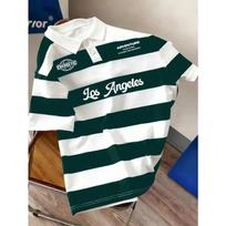 Summer Best-selling Men's Short-Sleeved Polo Shirt with 3D Stripes Pattern Print Outdoor Sports Leisure Fashion Tops & T-shirts 6XL black