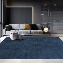 Šiaurietiško stiliaus vienspalvis svetainės didelio ploto kilimas Modernus miegamojo lovūgio kilimėlis Aukštos kokybės kavos staliuko, sofos grindų kilimėliai 100x160cm mėlyna