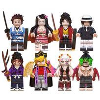 Demon Slayer Nichirin kardas konstravimo kaladėlės žaislas, Yoriichi minifigūrėlės ginklo aksesuaras, Mugen traukinio naujas surinkimo modelis Season3