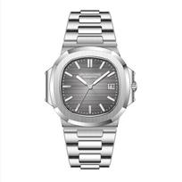Specht & Söhne Nauji mados automatiniai mechaniniai laikrodžiai vyrams Šviečiantis 42 mm plieninis vandeniui atsparus klasikinis 5711 laikrodis steel strip gray