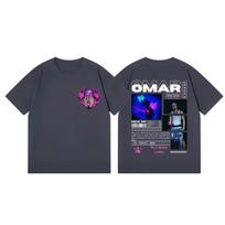 Omar Courtz  Por Si Mañana No Estoy Album Graphic T Shirts Fashion Pop Music Short Sleeve Tshirt Unisex Casual Cotton Tshirts S gray