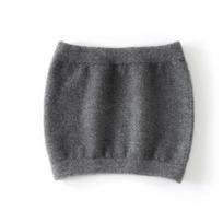 Kliento 100% kašmyro vilnos juosmens atramos diržas - Unisex šiltas megztas pilvo apsaugai pilka spalva