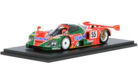 Mazda 787B Die-Cast Model 1/43 Scale 2.6L 1991 24 Hours of Le Mans Winner N55 (Orange/Green) red