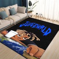 HOT Juice WRLD 999 3D Legend Rapper Star Rug Carpet for Living Room Bedroom Home Decor,kids Play Non-slip for Sofa Doormat 40x60cm( 15x23in ) gray