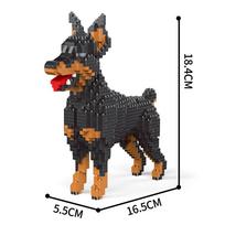 KNEW BUILT Dachshund Dog Model Mini Construction Brick Toy Collection 9 Style designed for Pet Enthusiasts Teddy Hughes Corgi Collie Pet Style Block with box