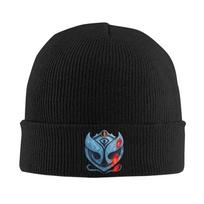 Tomorrowland Skullies Beanies Caps Unisex Winter Warm Knit Hat Adult Belgian Electronic Dance Music Festival Bonnet Hats One Size black