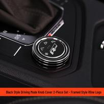 Volkswagen Tiguan L Touareg Tayron T-Roc Interior Knob Ring Modification black