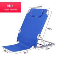 Pagalvė ir atrama nugarai prie lovos pagyvenusiems žmonėms su porankiais blue