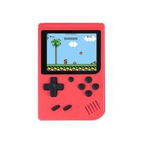 500-in-1 Classic Mini Handheld Game Console, Macaron Color Toy for Kids and Students 【1】Machine raudona