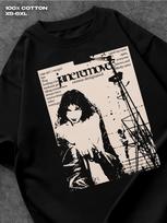 Jane Remover Print T-shirt M black