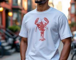 Red Lobster Graphic T-Shirt Full Size S-4XL L gray