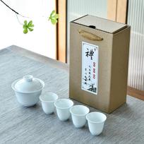 Gaiwan keraminis Kung Fu arbatos rinkinys buitiniai verslo dovanos gray