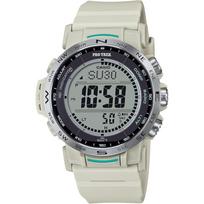 [Casio] Pro Trek Watch [Domestic Genuine Product] Radio-Controlled Solar Watch with Biomass Plastic, PRW-35-7JF, Men's, Beige gray
