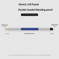 1/2 Pcs Double Headed Sketch Wiper Blenders Set Paper Art Blenders Drawing Erasers Sketching Drawing Tools For Artists gray
