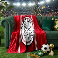 Ajax Amsterdam Crest Throws Blanket Flannel Blankets Plush for Couch Bed Gifts for Men Women Travel picnic blanket Christmas fan gifts 75x90cm