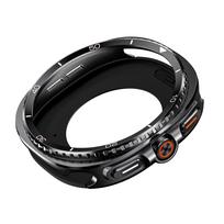 Metalinis dėklas-apsauga Samsung Galaxy Watch 8 44mm 40mm, kietas buferis, apsauginiai dėklai GALAXY WATCH 8 40/44mm, priedai for Galaxy 8 40mm black
