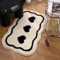 Thick Plush Bath Mat Non-Slip Absorbent Floor Rug Bedroom Kitchen Bathroom Modern Minimalist INS Style 50x160 cm