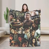 The Maze Runner Flannel Blankets Newt X Thomas Soft Bedding Throws for Outdoor Travel Graphic Bedspread Sofa Bed Cover Size: 75*100cm, Weight: 230 GSM