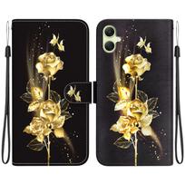 „Samsung Galaxy S23 S22 S21 S20 Plus Ultra S8 S9 S10“ piniginės dėklas PU odinis gėlių atverčiamas dangtelis su kortelių laikikliu, apsauginiu piniginės dėklu Samsung S23 Ultra beige