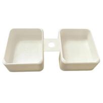 French Fry Dip Holder 3D Printed Car Cup Condiment Tray, 2 Compartment Sauce Dipping for Container with Straw Hole, Universal Vehicle Tumbler