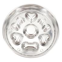 Slow Feeder Dog Bowl Stainless Steel 2 Cups 4mm Thickness Anti Slip Enhanced Health Dog Food Slow Feeding Bowl for Small Medium Large Pets