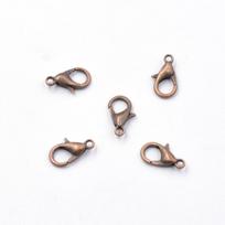Metalinis omaro užsegimo kabliukas, galiniai jungikliai papuošalų gamybos reikmenims, vėriniui, apyrankei, pasidaryk pats 14mm 50pcs