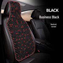 Ergonomiškas medinis karoliukų automobilinės sėdynės pagalvėlių rinkinys - Kvėpuojantis, Neslystantis, Universalus visais sezonais black