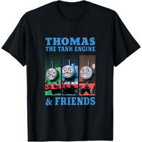 Thomas & Friends - Thomas & Friends languoti marškinėliai XXXXXL juoda