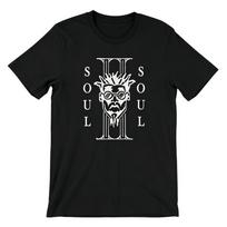 Soul II Soul Vintažinis Logotipas Muzikinis Grafinis Marškinėlis L juoda