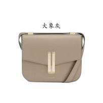 ele niche fashion women's bag new high-quality tofu bag flip shoulder oblique span bag beige