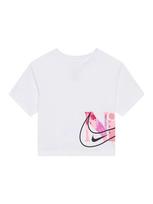 Nike Sportswear Marškinėliai 'MOVE WITH NATURE' rožinė / rožių spalva / juoda / balta
