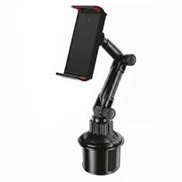 Car Cup Holder Tablet Phone Mount Flexible Neck Stand Adjustable for 4-11 Inch Devices Secure Navigation for Commute Travel Fast