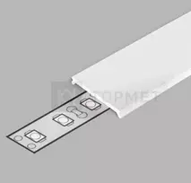 4m LED juostos profilio dangtelis C3 CLICK, baltas (opal)