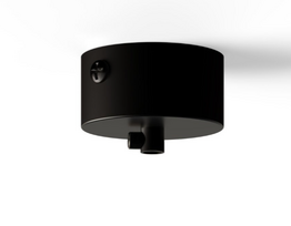 LED profilio laikiklis, juodas