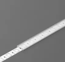 LED juostos profilio dangtelis C2 CLICK, skaidrus, 1m