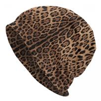 Leopard Eyes Skullies Beanies Caps Unisex Women Unisex Street Winter Warm Knitted Hat Adult Animal Skin Print Bonnet Hats Beanies Hat black