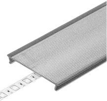 LED juostos profilio dangtelis C10 CLICK NARROW, skaidrus, 1m