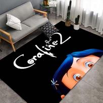 Coraline filmo kilimas, neslystantis grindų kilimėlis siaubo gerbėjams, namų dekoro dovana 40x60cm( 15x23in ) gray