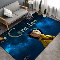 Coraline filmo kilimas, neslystantis grindų kilimėlis siaubo gerbėjams, namų dekoro dovana 40x60cm( 15x23in ) gray