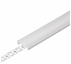 LED juostos profilio dangtelis F CLICK, baltas, 4m