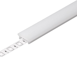 LED juostos profilio dangtelis K CLICK, baltas, 4m