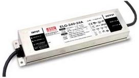240W LED impulsinis maitinimo šaltinis MEAN WELL, 24V, 10A, IP65, PFC, reguliuojamas