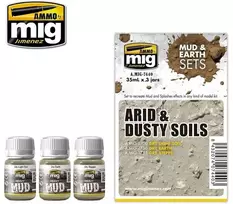 AMMO by MIG Jimenez AMMO sendinimo rinkinys Arid & Dusty Soils – sausas purvas ir dulkės, 7440