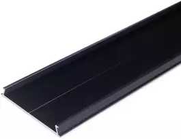 LED juostos profilio dangtelis C10, juodas, 1m