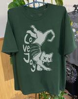 Collection Lovejoy Band Cat Full  Green T-shirt XS gray
