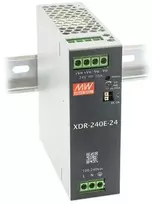 240W impulsinis maitinimo šaltinis MEAN WELL, 24V, 10A, tvirtinamas ant DIN bėgelio