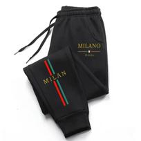 2025 Hot Selling Printed Jogging Pants for Men and Women, Autumn and Winter Leisure, High-quality Outdoor Running Sports Pants XL black