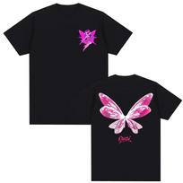 Omar Courtz Por Si Manana No Estoy Album 2026 Butterfly Graphic T Shirts Men Women Harajuku Aesthetic Casual Streetwear M pink